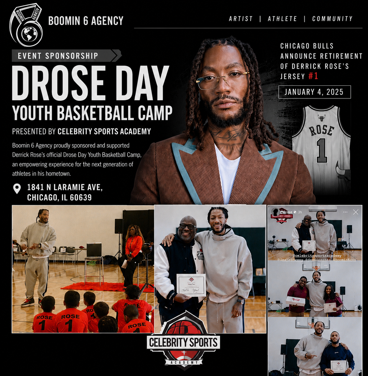 DERRICK ROSE — Celebrity Sports Academy